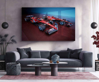 2024 Formula 1 Ferrari SF-24 (005) Metal Poster | Racing Legacy in Style - TURTLEWINGS