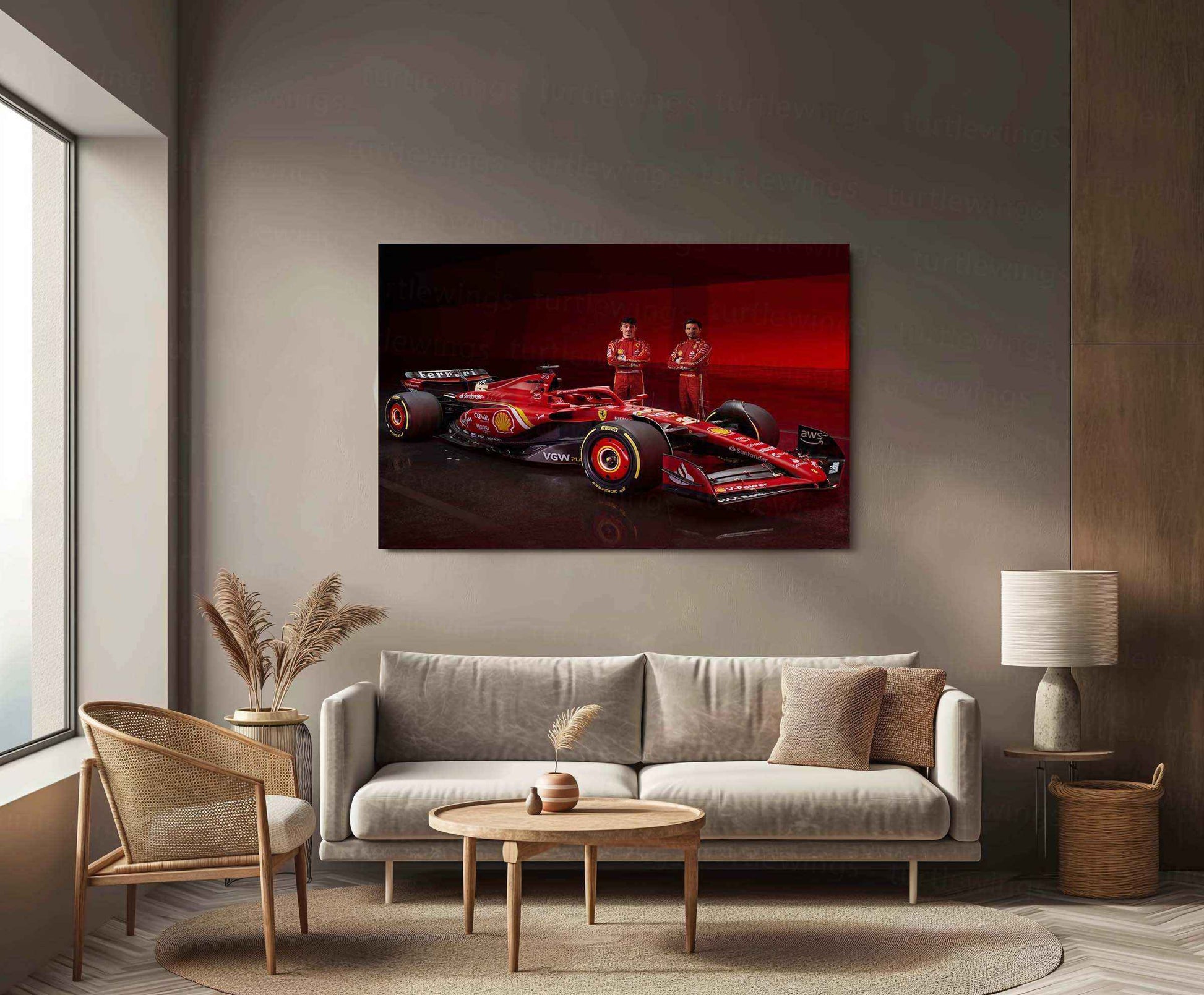 2024 Formula 1 Ferrari SF-24 (006) Metal Poster | Ultimate Racing Performance Art - TURTLEWINGS