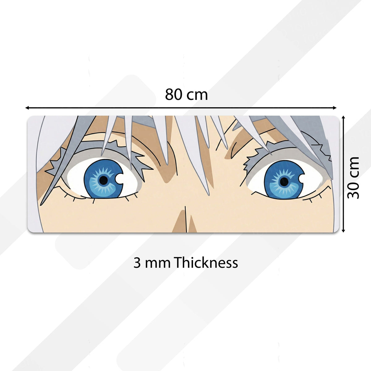 Anime Blue Eyes Floor Mat | Aesthetic Anime Eye Art Flat Rug | Anti-Slip 3mm Absorbent Floor Mat for Bedroom, Gaming Room, Bathroom & Otaku Decor