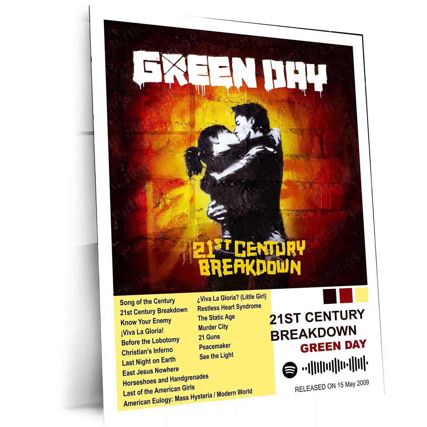 Green Day – Complete Album Collection | Set of 11 | Set of 8 | Set of 4 | Premium Metal Poster - TURTLEWINGS