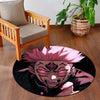 Ryomen Sukuna Anime Circular Floor Mat (3 mm Thick) | Jujutsu Kaisen Cursed King Round Flat Rug with Dark Aura Design for Gaming Room, Bedroom & Otaku Decor | TORIO