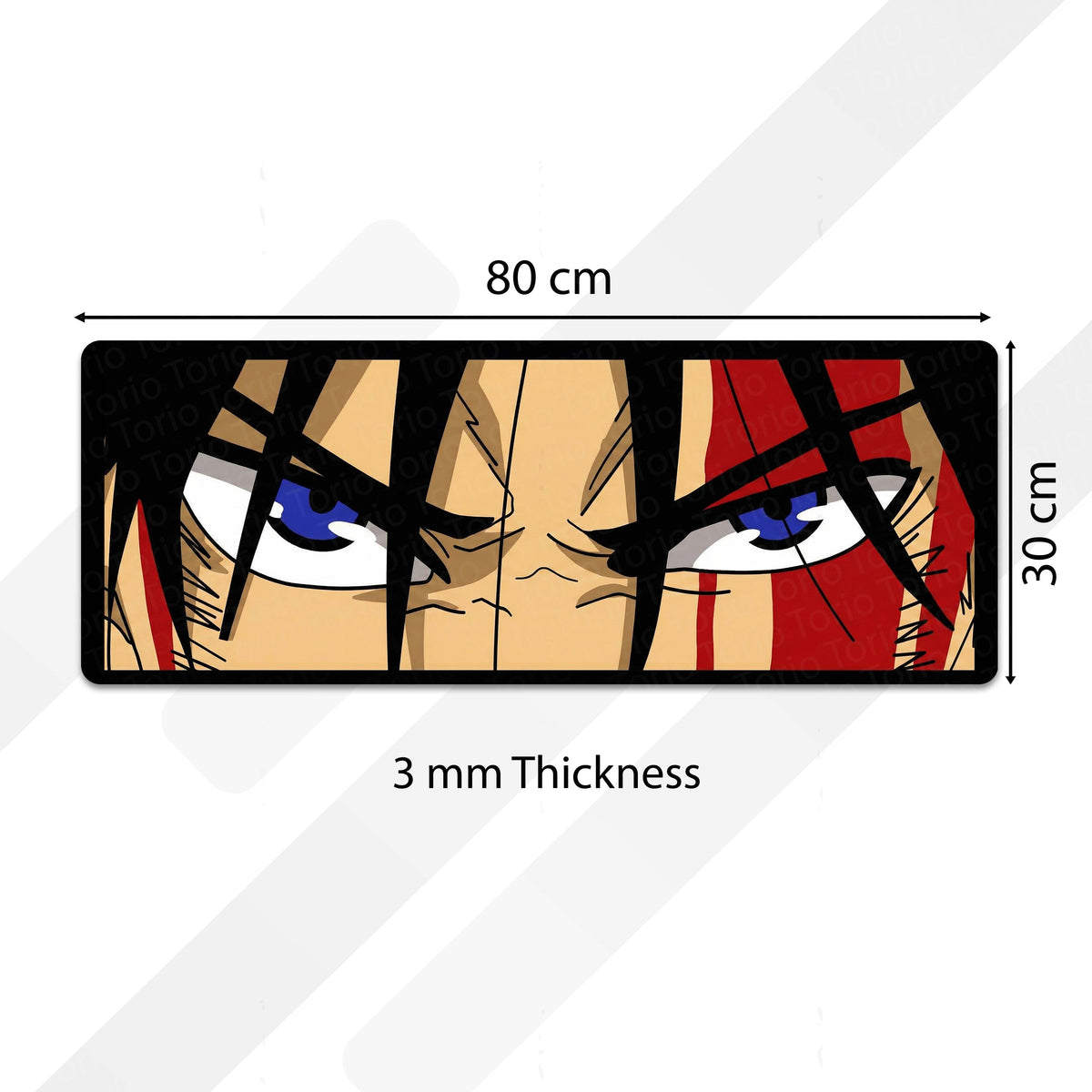 Attack on Titan Green Eyes Floor Mat | Eren Yeager Anime Eye Art Flat Rug | Anti-Slip 3mm Absorbent Floor Mat for Bedroom, Gaming Room & Otaku Decor