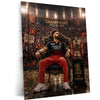 RCB virat Batting Celebration Metal Poster | IPL 2026 Cricket Champion Wall Art for Fans 02