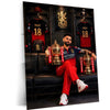 RCB virat Batting Celebration Metal Poster | IPL 2026 Cricket Champion Wall Art for Fans 03