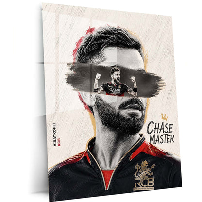 Virat Kohli RCB Celebration Metal Poster | IPL 2026 Cricket Champion Wall Art for Fans 04