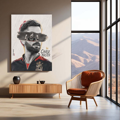Virat Kohli RCB Celebration Metal Poster | IPL 2026 Cricket Champion Wall Art for Fans 04