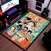 One Piece Anime Floor Mat | Monkey D. Luffy & Straw Hat Crew Manga Art Flat Rug | Anti-Slip 3mm Absorbent Floor Mat for Gaming Room, Bedroom & Otaku Setup
