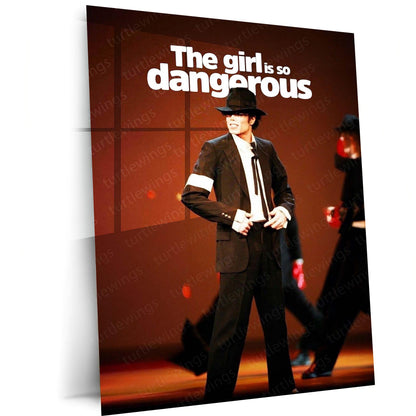 Michael Jackson – The Girl Is So Dangerous | Premium Metal Poster | Iconic Stage Performance Wall Art by TurtleWings