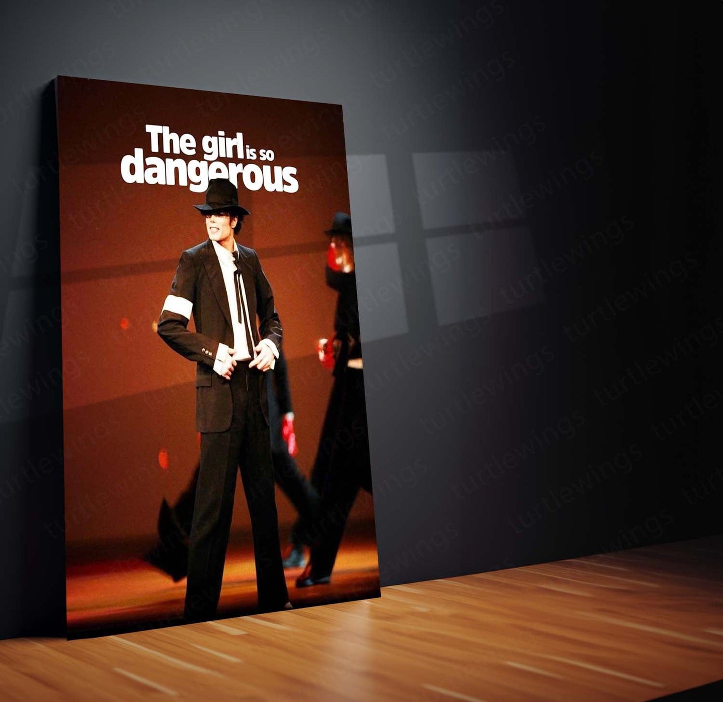 Michael Jackson – The Girl Is So Dangerous | Premium Metal Poster | Iconic Stage Performance Wall Art by TurtleWings