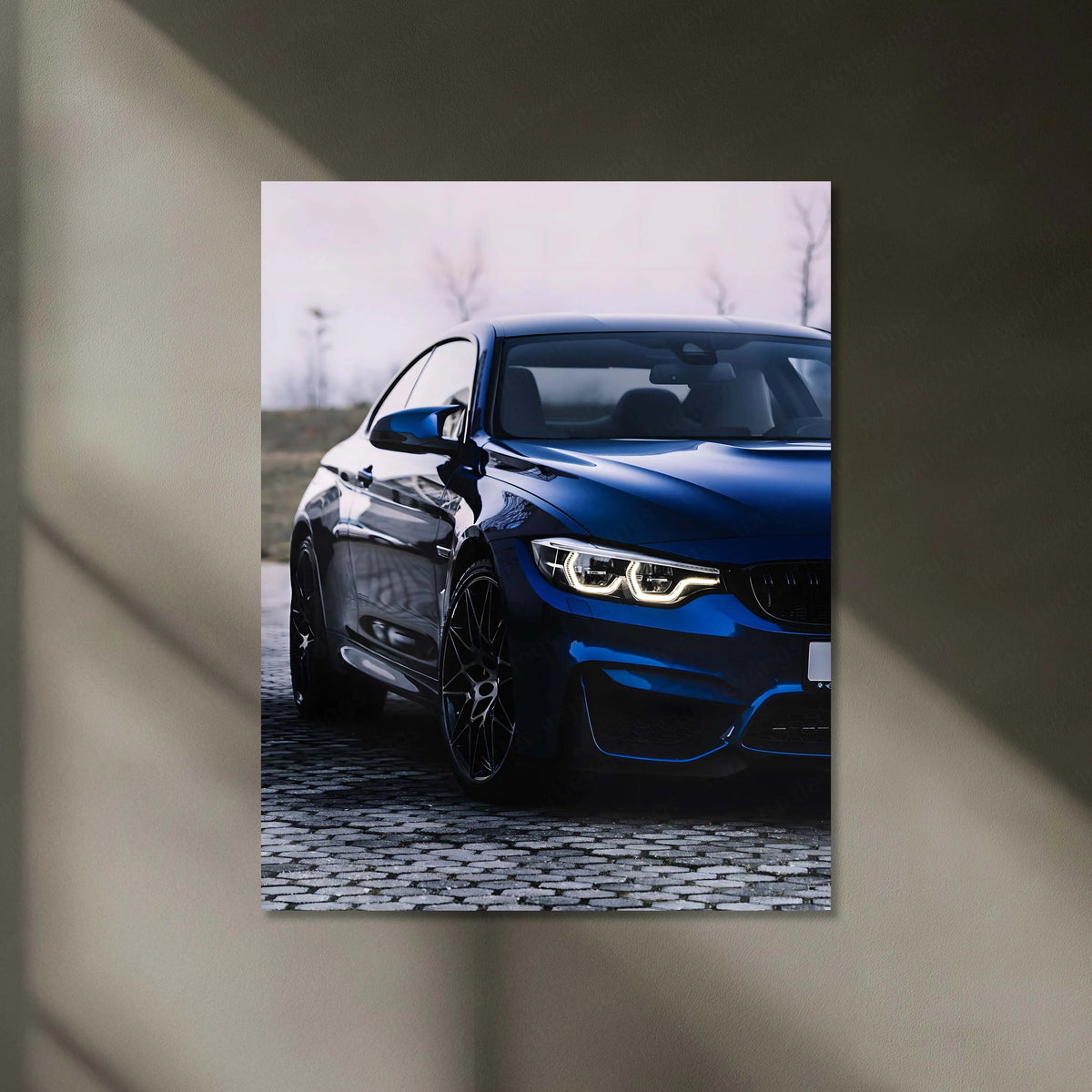 BMW M4 Coupe (F82 generation) Neon LED Metal Poster | Performance Machine Glow Edition | Luxury Automotive Wall Art - TURTLEWINGS