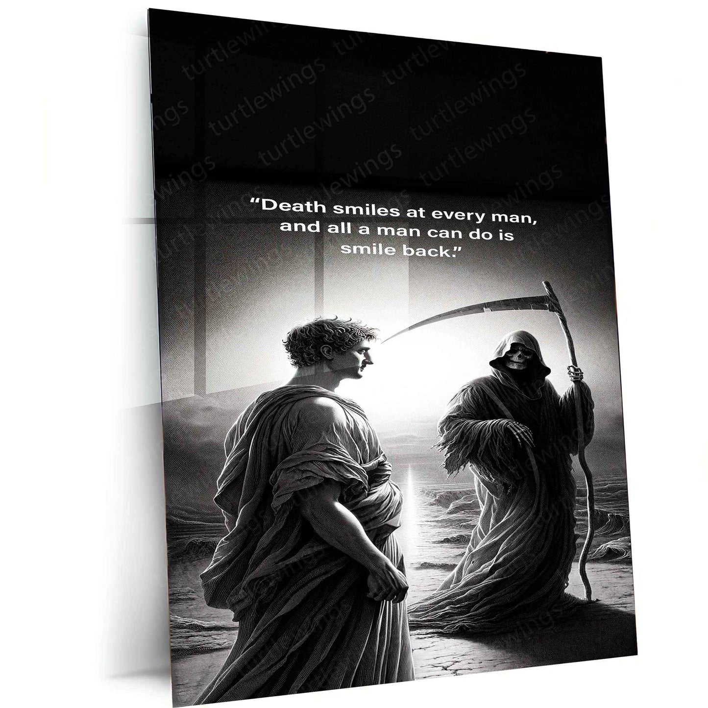 Leonardo da Vinci Warrior Quote – The Master of Art and Wisdom Metal Poster 3 - TURTLEWINGS