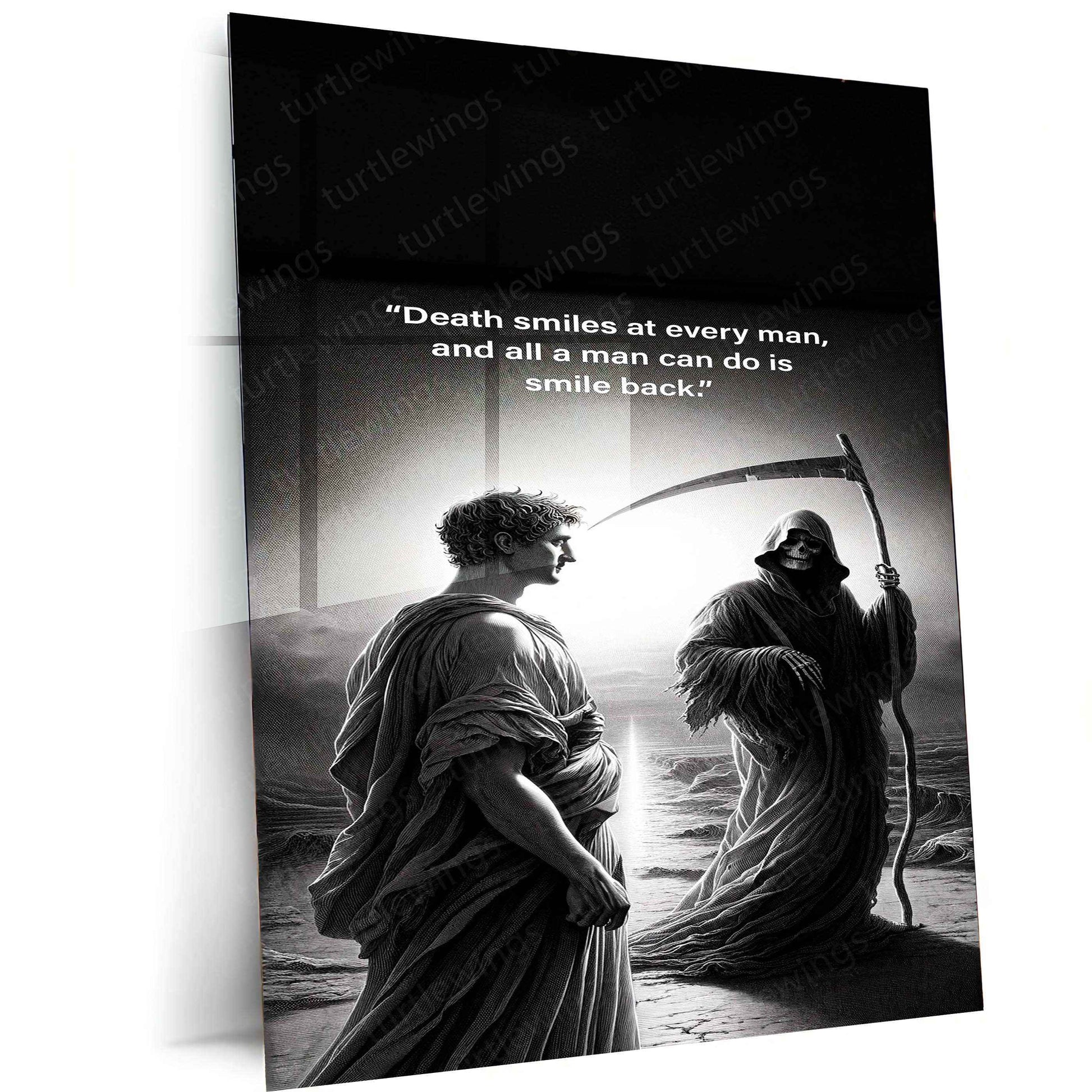 Leonardo da Vinci Warrior Quote – The Master of Art and Wisdom Metal Poster 3 - TURTLEWINGS