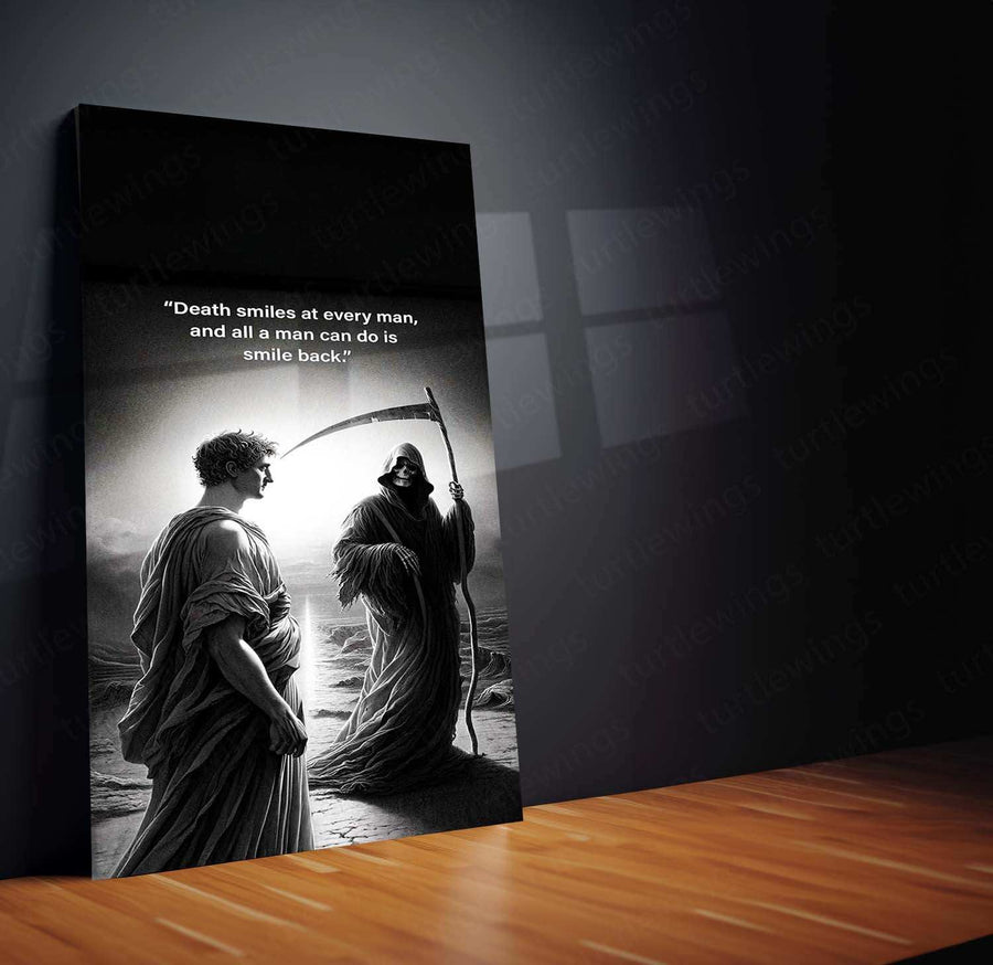Leonardo da Vinci Warrior Quote – The Master of Art and Wisdom Metal Poster 3