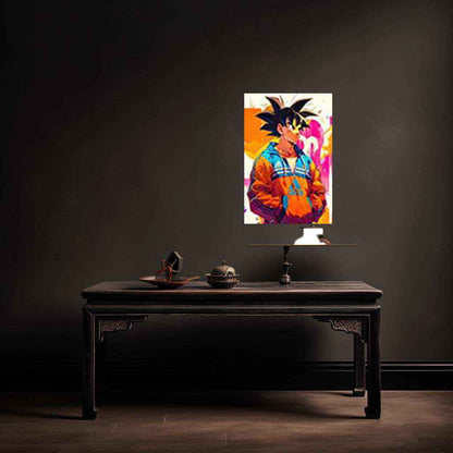 Adidas x Goku dbz Metal Poster | Anime Sneakerhead Wall Art | Limited Edition Collectible - TURTLEWINGS