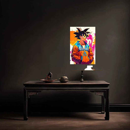 Adidas x Goku dbz Metal Poster | Anime Sneakerhead Wall Art | Limited Edition Collectible - TURTLEWINGS