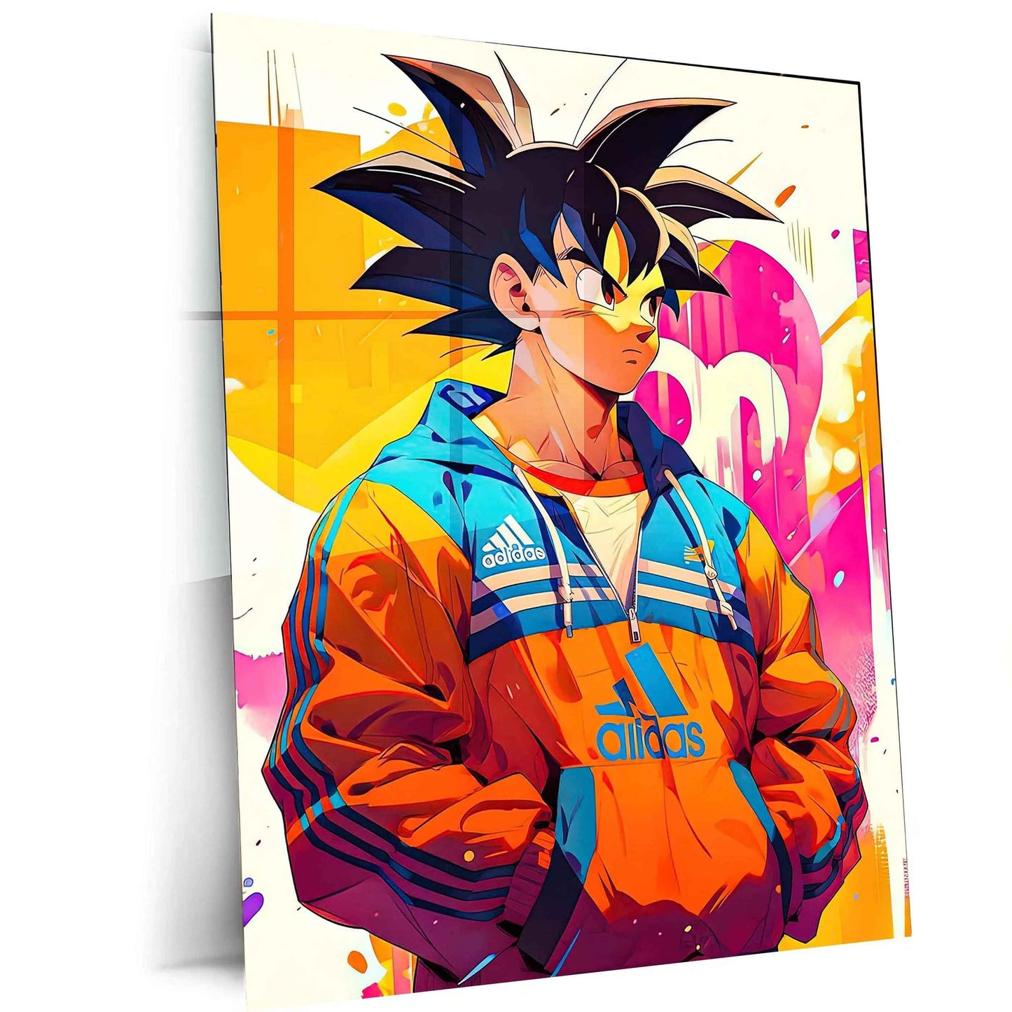 Adidas x Goku dbz Metal Poster | Anime Sneakerhead Wall Art | Limited Edition Collectible - TURTLEWINGS