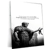 Leonardo da Vinci Warrior Quote – The Master of Art and Wisdom Metal Poster - TURTLEWINGS