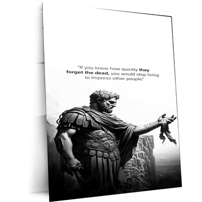 Leonardo da Vinci Warrior Quote – The Master of Art and Wisdom Metal Poster - TURTLEWINGS