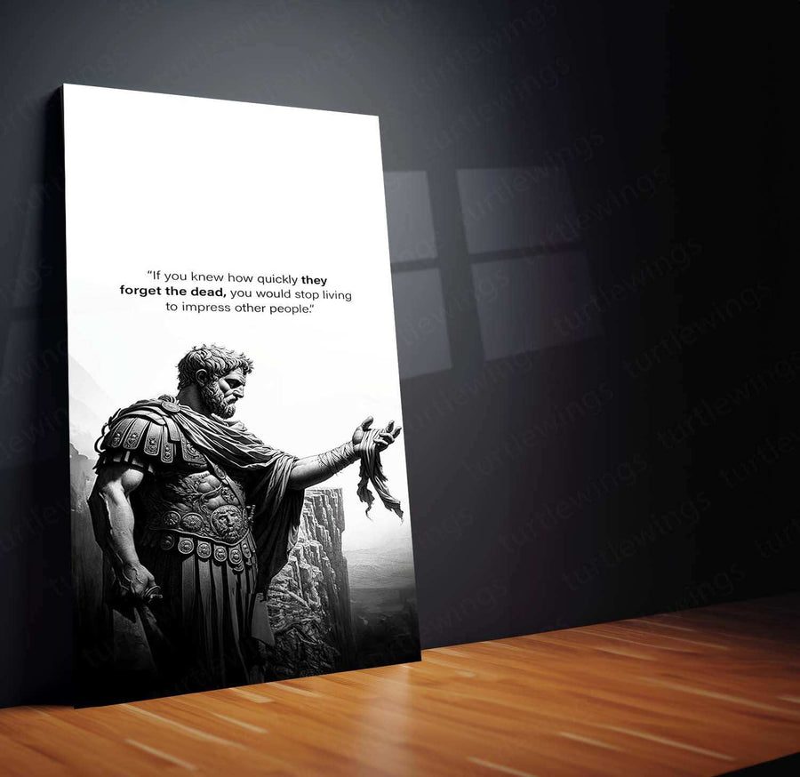 Leonardo da Vinci Warrior Quote – The Master of Art and Wisdom Metal Poster
