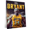 Kobe Bryant Metal Poster | Mamba Mentality Wall Art | Lakers Basketball Legend Print