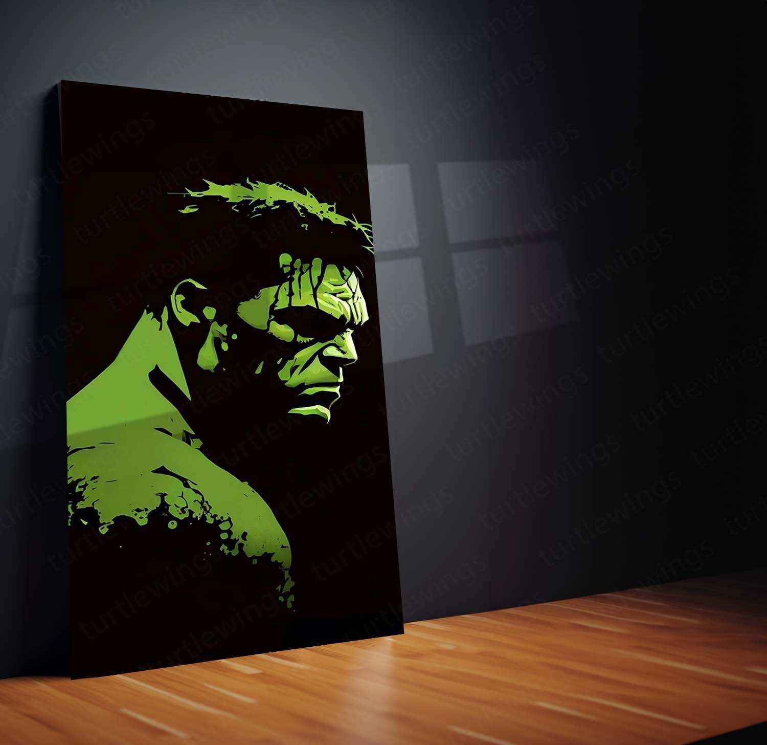 Hulk Action Mood Metal Poster | Marvel Superhero Wall Art | Epic Smash Scene Decor - TURTLEWINGS