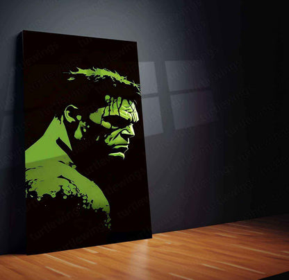 Hulk Action Mood Metal Poster | Marvel Superhero Wall Art | Epic Smash Scene Decor - TURTLEWINGS