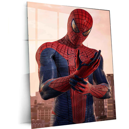 Spider-Man Metal Poster | Marvel Superhero Wall Art | Web-Slinging Action Decor - TURTLEWINGS