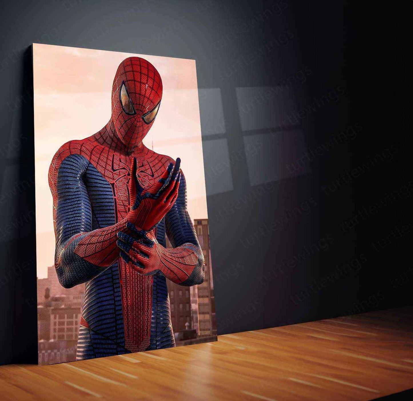 Spider-Man Metal Poster | Marvel Superhero Wall Art | Web-Slinging Action Decor - TURTLEWINGS