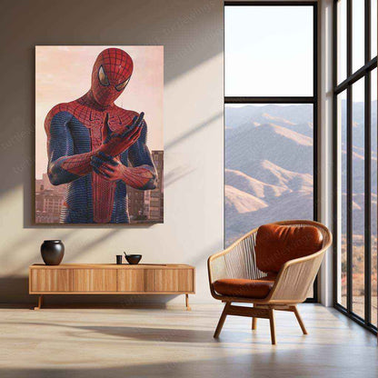 Spider-Man Metal Poster | Marvel Superhero Wall Art | Web-Slinging Action Decor - TURTLEWINGS