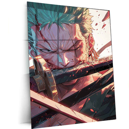 Roronoa Zoro – The Fearless Swordsman | One Piece Metal Poster - TURTLEWINGS