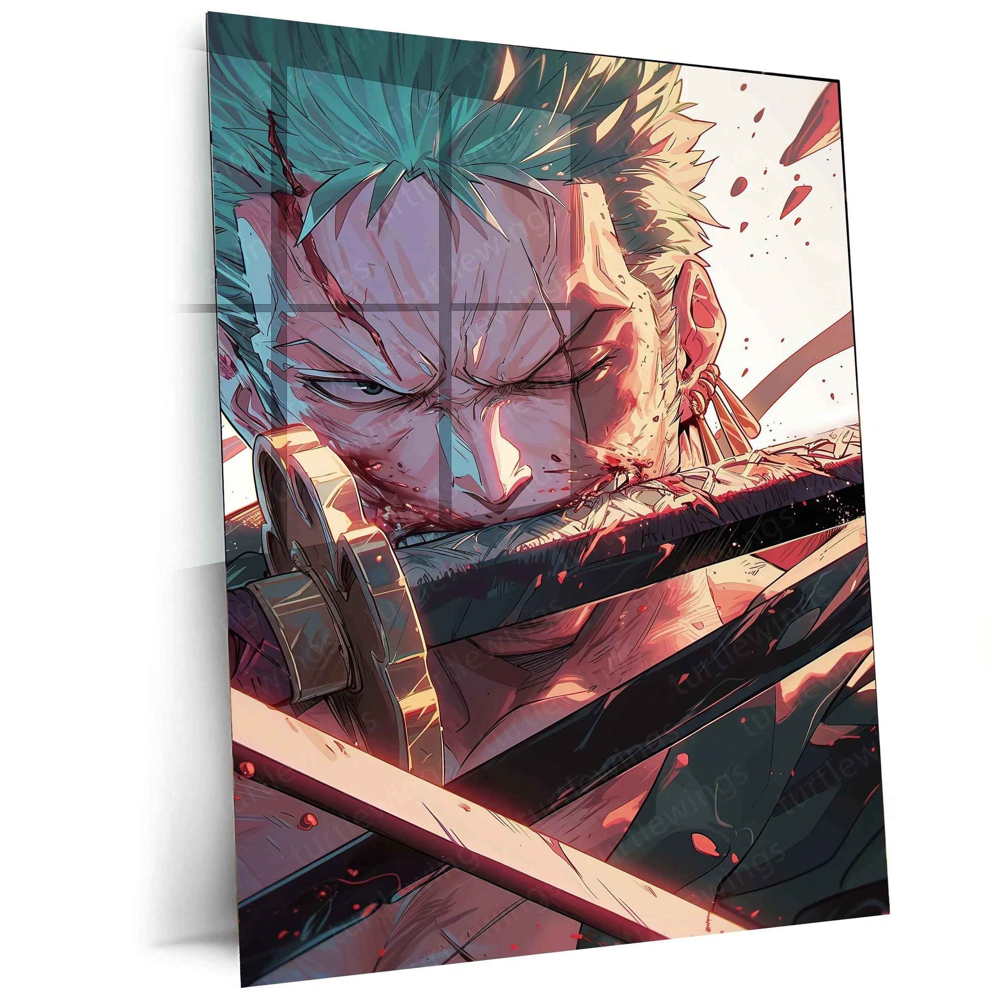 Roronoa Zoro – The Fearless Swordsman | One Piece Metal Poster - TURTLEWINGS