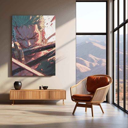 Roronoa Zoro – The Fearless Swordsman | One Piece Metal Poster - TURTLEWINGS