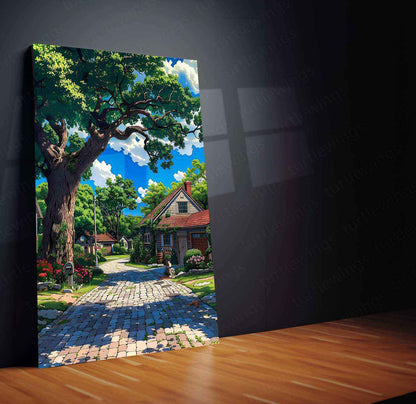 Nature Metal Poster | Scenic Landscape Wall Art | Tranquil Outdoor Decor - TURTLEWINGS