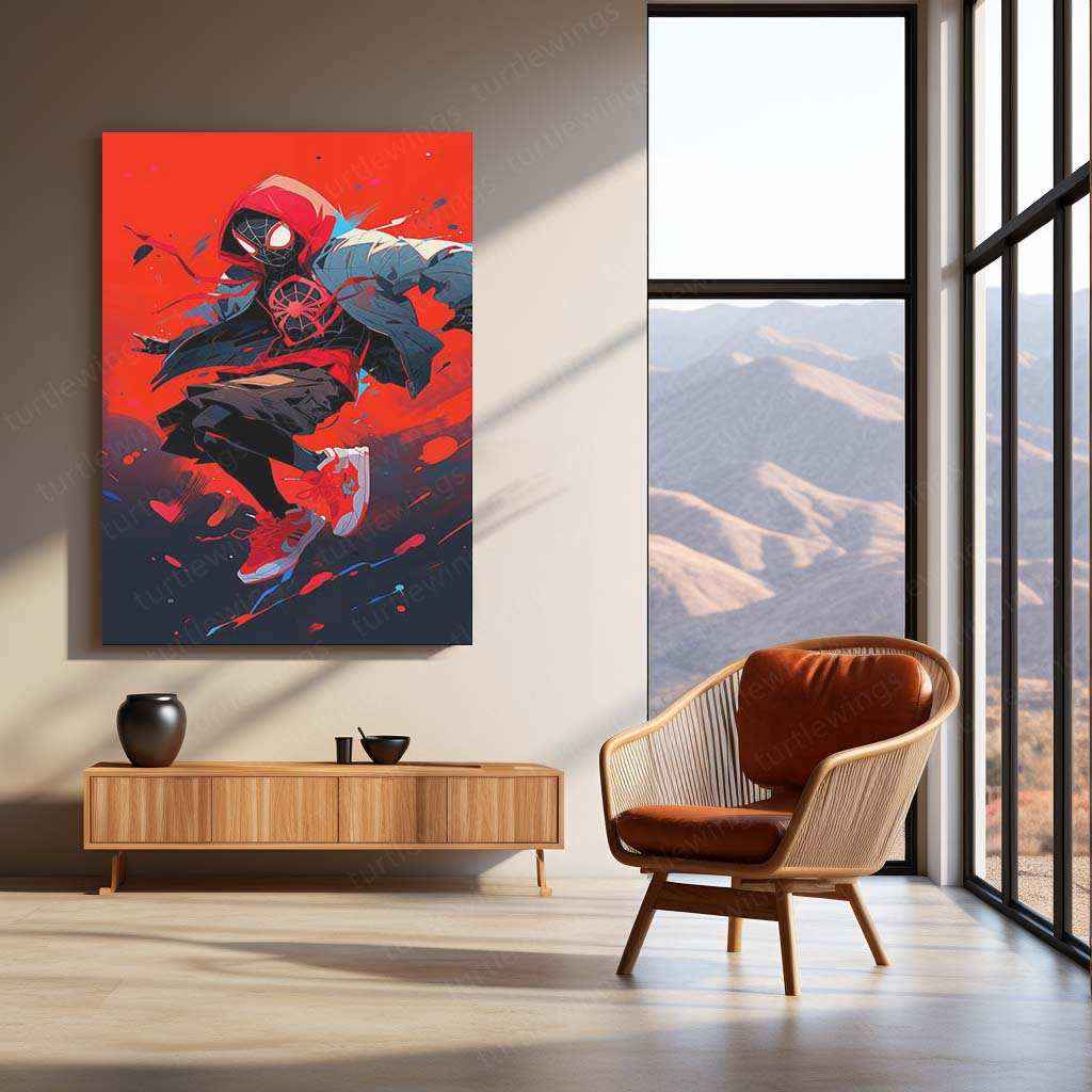 Spider-Man Metal Poster | Marvel Superhero Wall Art | Action-Packed Comic Decor Description - TURTLEWINGS