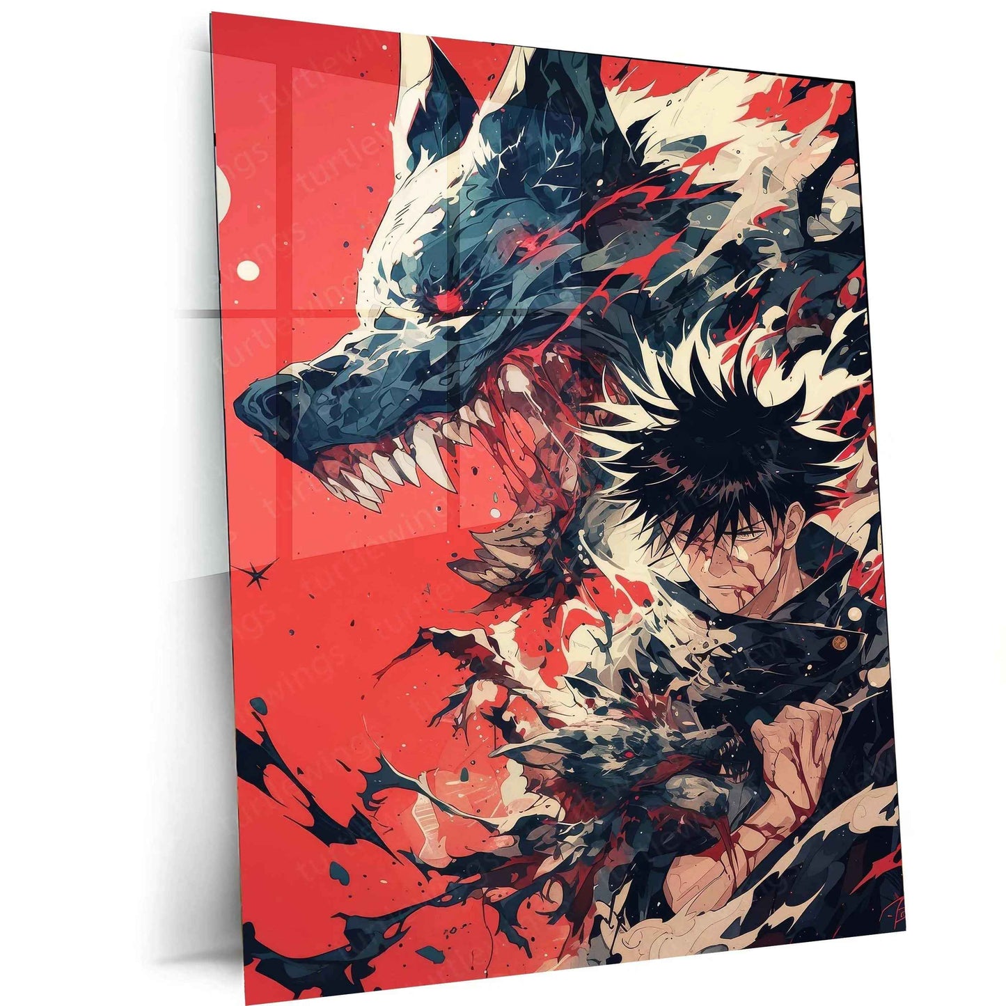 Megumi Fushiguro Metal Poster JJK – TURTLEWINGS - TURTLEWINGS