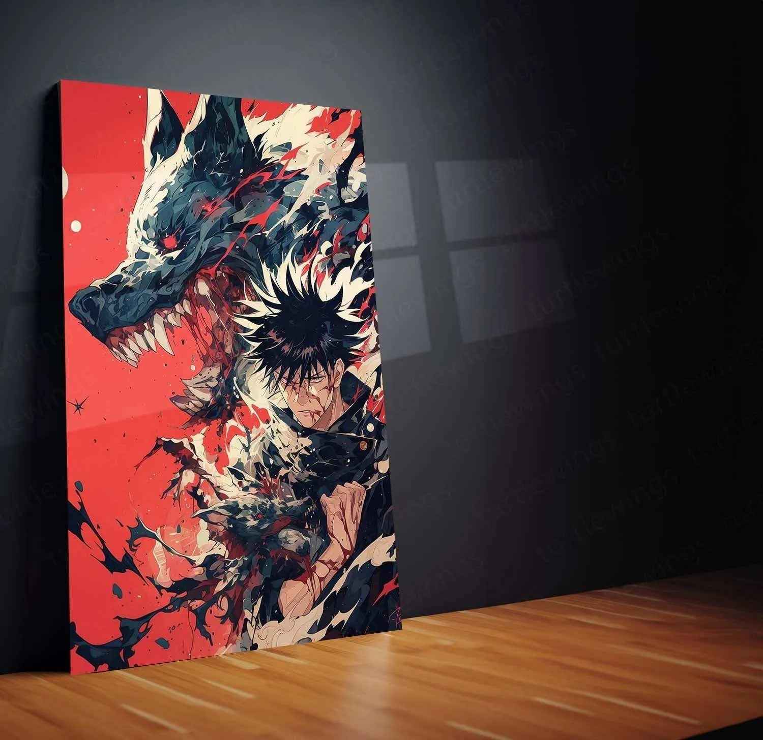 Megumi Fushiguro Metal Poster JJK – TURTLEWINGS - TURTLEWINGS