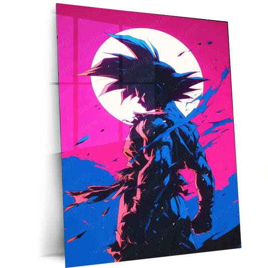 Black Goku Metal Poster | Dragon Ball Super Wall Art - TURTLEWINGS