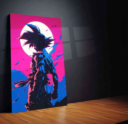 Black Goku Metal Poster | Dragon Ball Super Wall Art - TURTLEWINGS