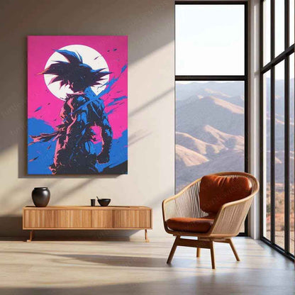 Black Goku Metal Poster | Dragon Ball Super Wall Art - TURTLEWINGS