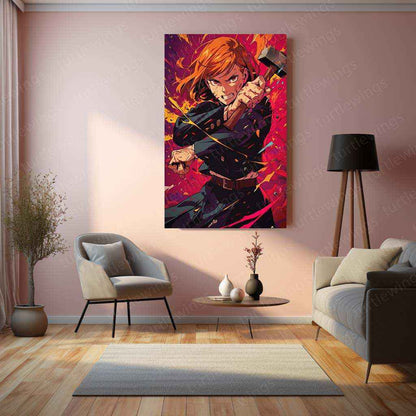 Nobara Kugisaki Metal Poster | Jujutsu Kaisen Wall Art - TURTLEWINGS