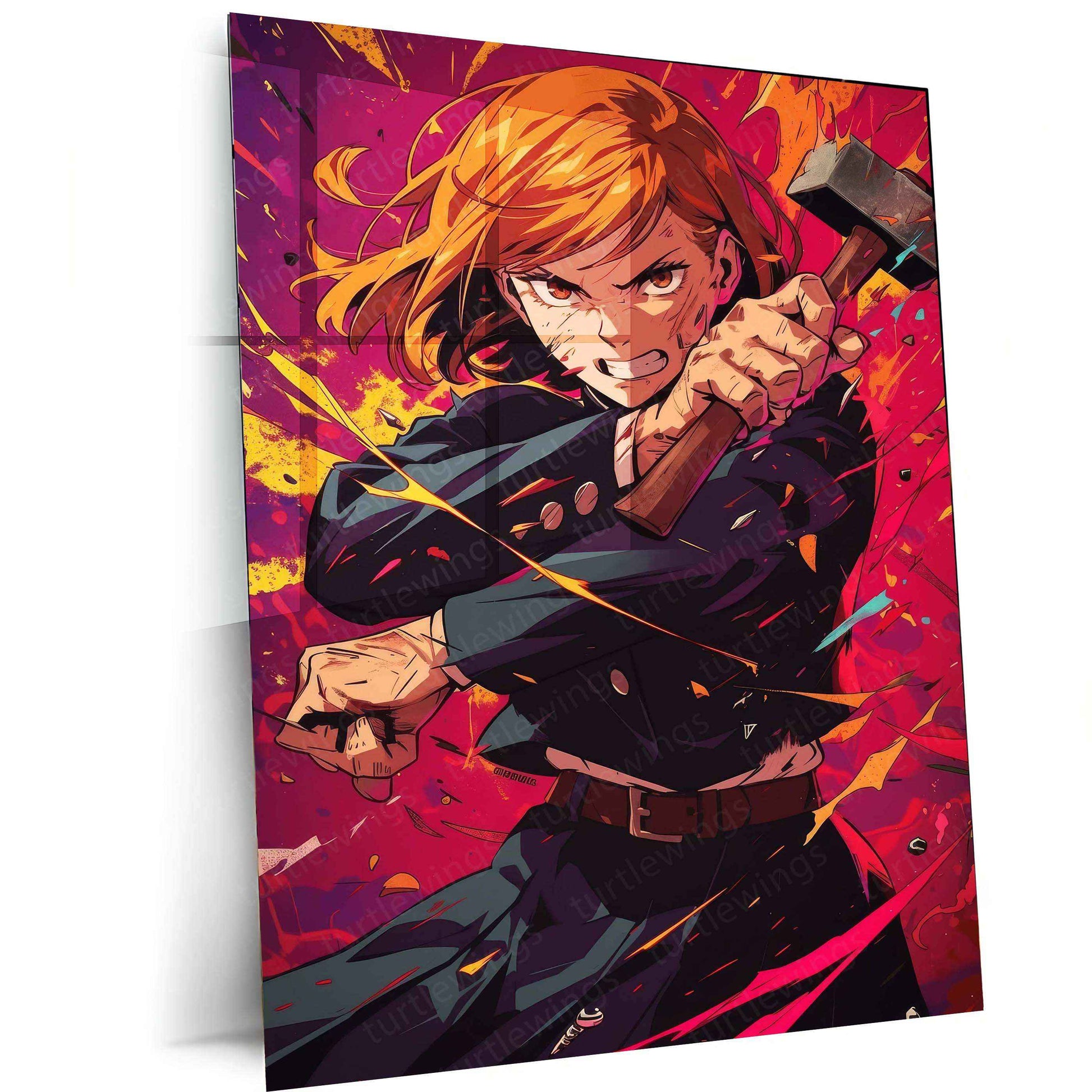 Nobara Kugisaki Metal Poster | Jujutsu Kaisen Wall Art - TURTLEWINGS