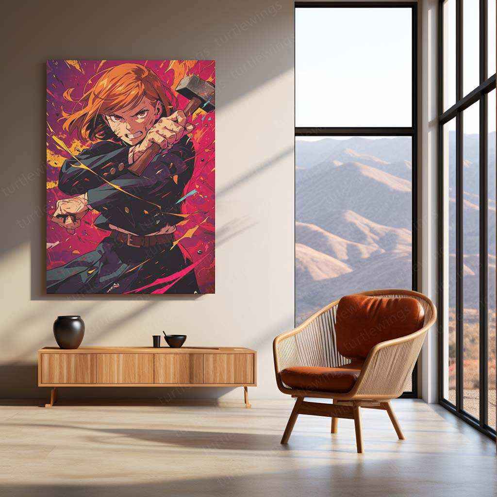 Nobara Kugisaki Metal Poster | Jujutsu Kaisen Wall Art - TURTLEWINGS