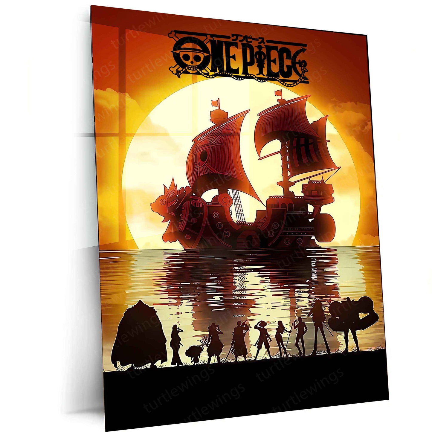 One Piece Metal Poster | Pirate Adventure Wall Art | Luffy & Crew Anime Decor - TURTLEWINGS