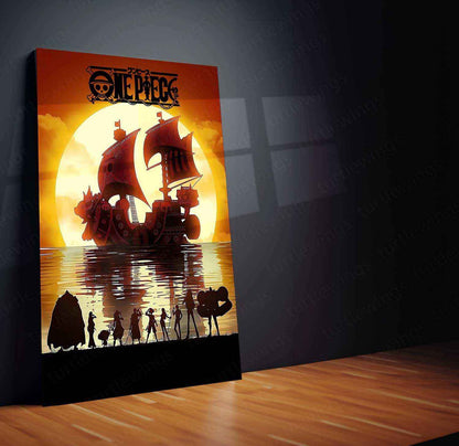 One Piece Metal Poster | Pirate Adventure Wall Art | Luffy & Crew Anime Decor - TURTLEWINGS