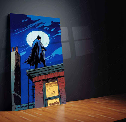 Batman Metal Poster | Dark Knight Wall Art | Gotham City Decor - TURTLEWINGS