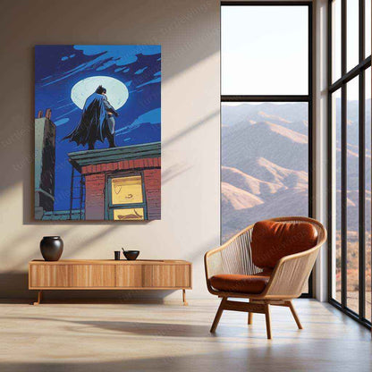 Batman Metal Poster | Dark Knight Wall Art | Gotham City Decor - TURTLEWINGS