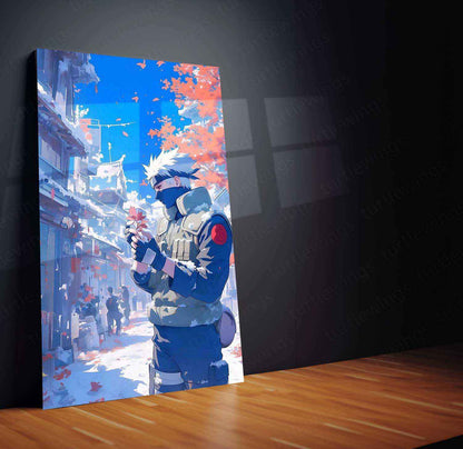 Kakashi Hatake Metal Poster | Naruto Ninja Art | Sharingan & Hokage Wall Decor - TURTLEWINGS