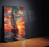 Nature Abstract Art Metal Poster | Modern Landscape Wall Art | - TURTLEWINGS