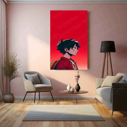 Monkey D. Luffy Metal Poster | One Piece Pirate King Art | Epic Adventure Wall Decor - TURTLEWINGS