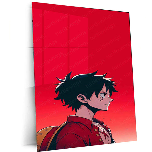 Monkey D. Luffy Metal Poster | One Piece Pirate King Art | Epic Adventure Wall Decor - TURTLEWINGS